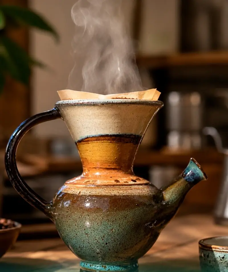 Café en Vandola, el filtrado tradicional costarricense